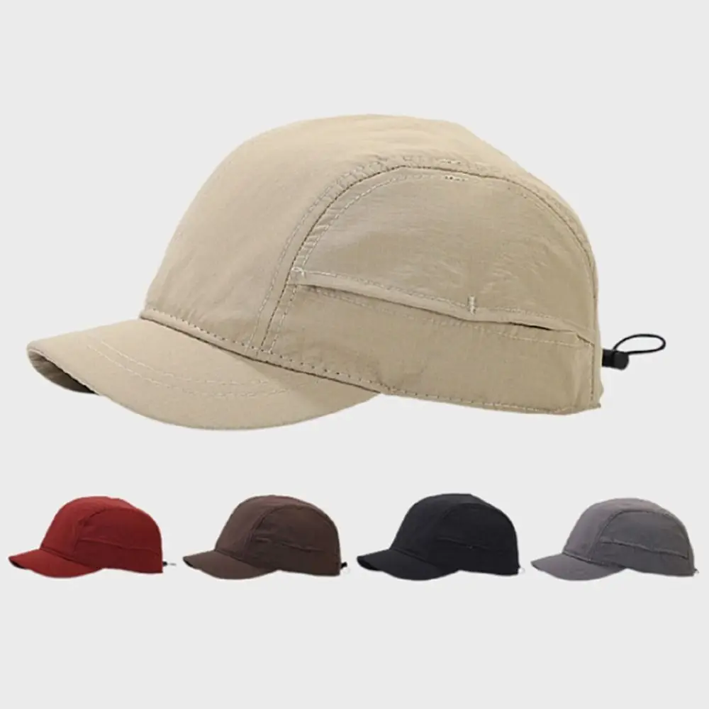 

Adjustable Baseball Caps Fashion Cotton Short Brim Golf Dad Hat Sun Protection Quick Dry Snapback Caps Men Women