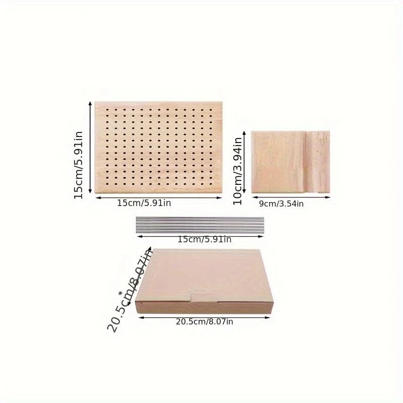 Home Wooden Crochet Knitting Board Creative Handmade DIY Wool Knitting Block Pad Hole Board Knitting Shaping Board Home Wooden Crochet Knitting Board Creative Handmade DIY Wool Knitting Block Pad Hole Board Knitting Shaping Board