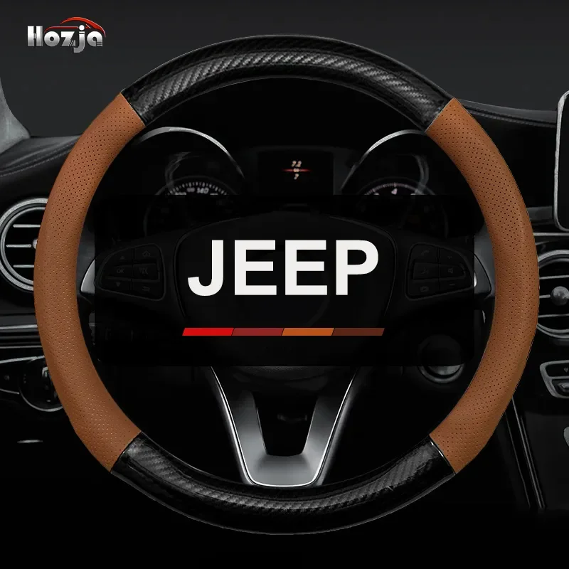 For Jeep Wrangler YJ TJ JK 1987-2018-2023 Steering Wheel Cover Non-slip 12color Carbon Fiber Bicolor Leather Car Accessories
For Jeep Wrangler YJ TJ JK 1987-2018-2023 Steering Wheel Cover Non-slip 12color Carbon Fiber Bicolor Leather Car Accessories