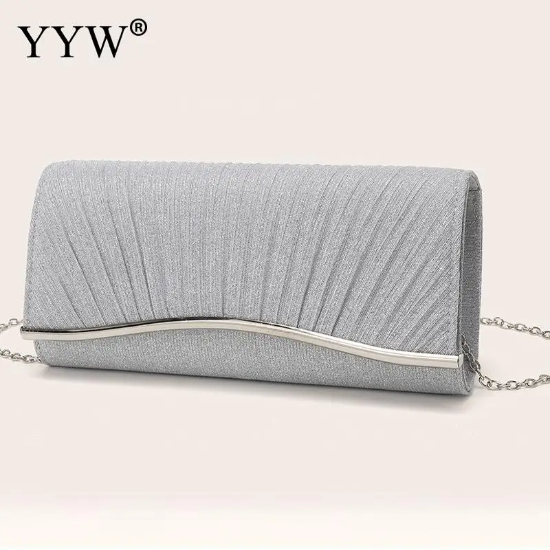 Women Pleated Evening Clutch Handbag Elegant Moon Shaped Clutch Wedding Bridal Messenger Purse Chain Shoulder Party Wallet Bags
Women Pleated Evening Clutch Handbag Elegant Moon Shaped Clutch Wedding Bridal Messenger Purse Chain Shoulder Party Wallet Bags