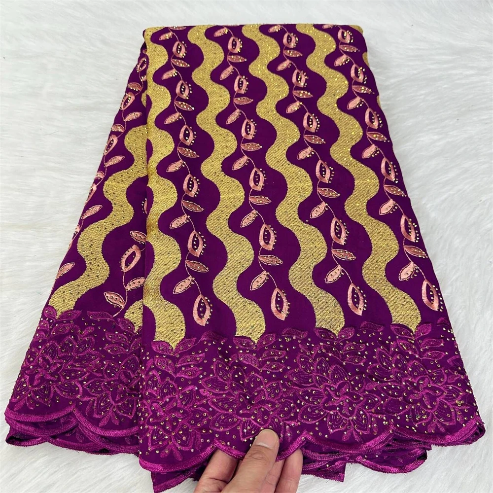 Вышитая швейцарская вуаль кружевная ткань, нигерийское кружево, Африканское кружево с камнями, хлопок, 5 ярдов 
Вышитая швейцарская вуаль кружевная ткань, нигерийское кружево, Африканское кружево с камнями, хлопок, 5 ярдов