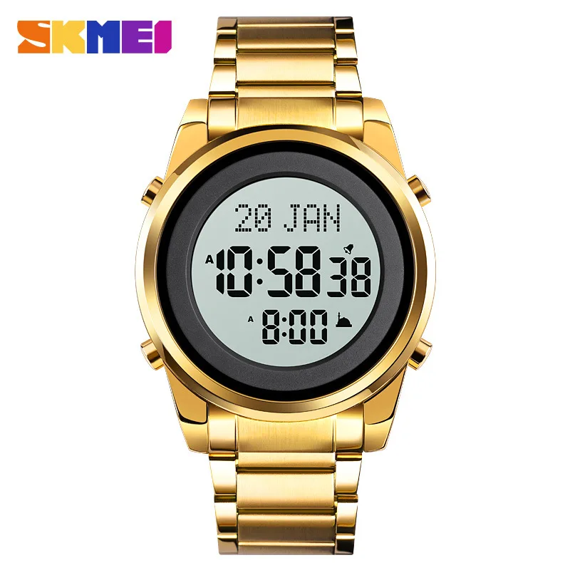 

Skmei Fashion Muslim Worship Multi-Function Reminder Prayer Direction Indication Men's Electronic Watch