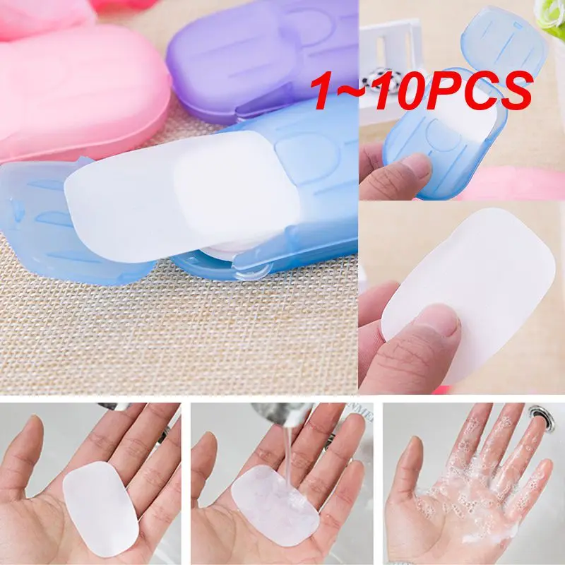 

1~10PCS Portable Soap Paper Mini Useful Easy To Carry About High Quality Be Easy To Operate Toilet Soap Disposable Soap Paper