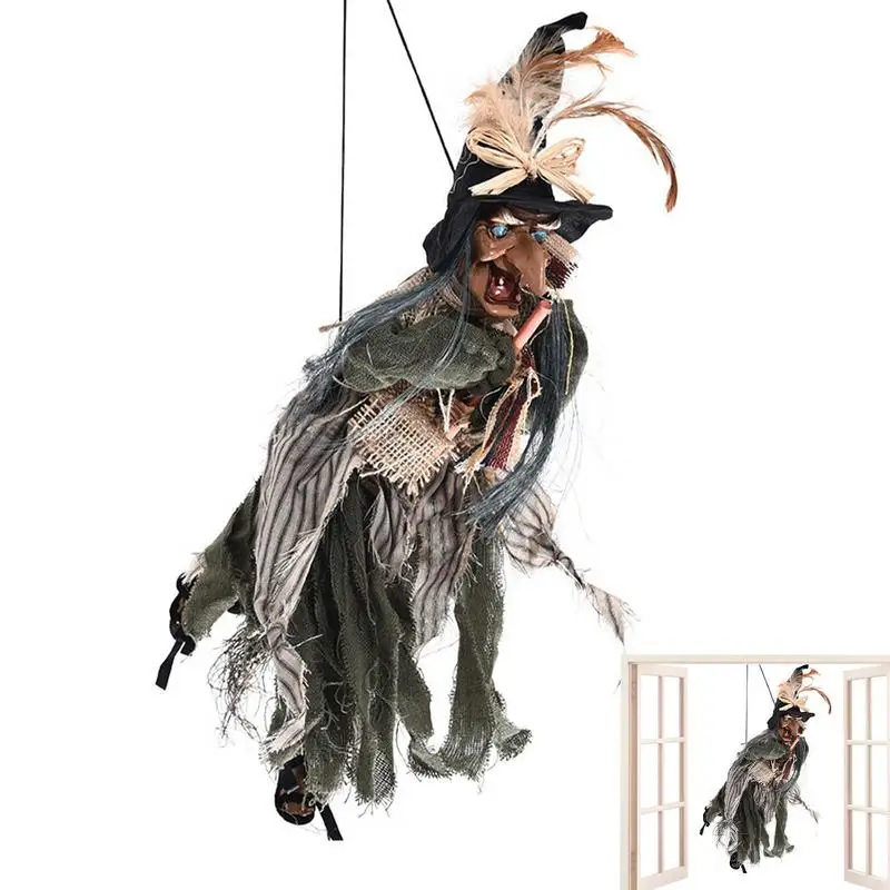 Halloween Witch Pendant Trickery Prop Voice Touch Control For Indoor Outdoor Party Bar Festivals Witch Decor
Halloween Witch Pendant Trickery Prop Voice Touch Control For Indoor Outdoor Party Bar Festivals Witch Decor