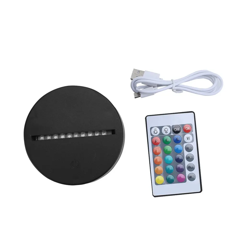 Black Acrylic 3D LED Lamp Base Night Light 7 Colors-Adjust Touch Switch Replacement Base Home Decor Accessories
Black Acrylic 3D LED Lamp Base Night Light 7 Colors-Adjust Touch Switch Replacement Base Home Decor Accessories
