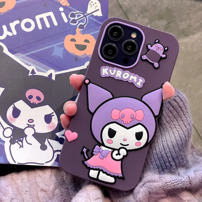 Милый 3D-чехол для Iphone15promax 14 13 12 11 Plus из силикагеля с рисунком аниме Sanrio Kuromi Kawaii
Милый 3D-чехол для Iphone15promax 14 13 12 11 Plus из силикагеля с рисунком аниме Sanrio Kuromi Kawaii