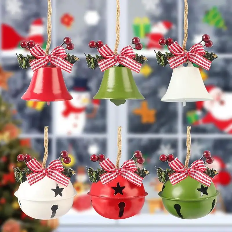 New Christmas Bells Ornaments Baubles Party Xmas Tree Decorations Hanging Metal Jingle Bells Ribbons Bell New Year Decor 2023
New Christmas Bells Ornaments Baubles Party Xmas Tree Decorations Hanging Metal Jingle Bells Ribbons Bell New Year Decor 2023