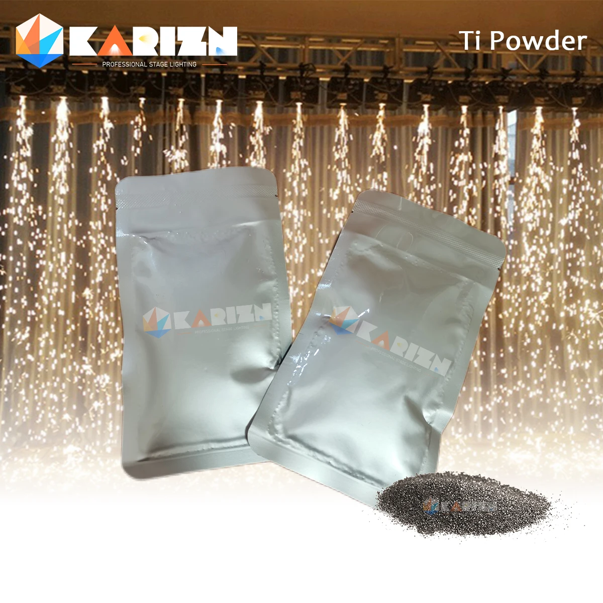 

1-200 Bags Ti Powder For Cold Spark Machine 600W/750W Sparkular Machine DMX Wedding Sparkler Machine Fountain Fireworks Machine