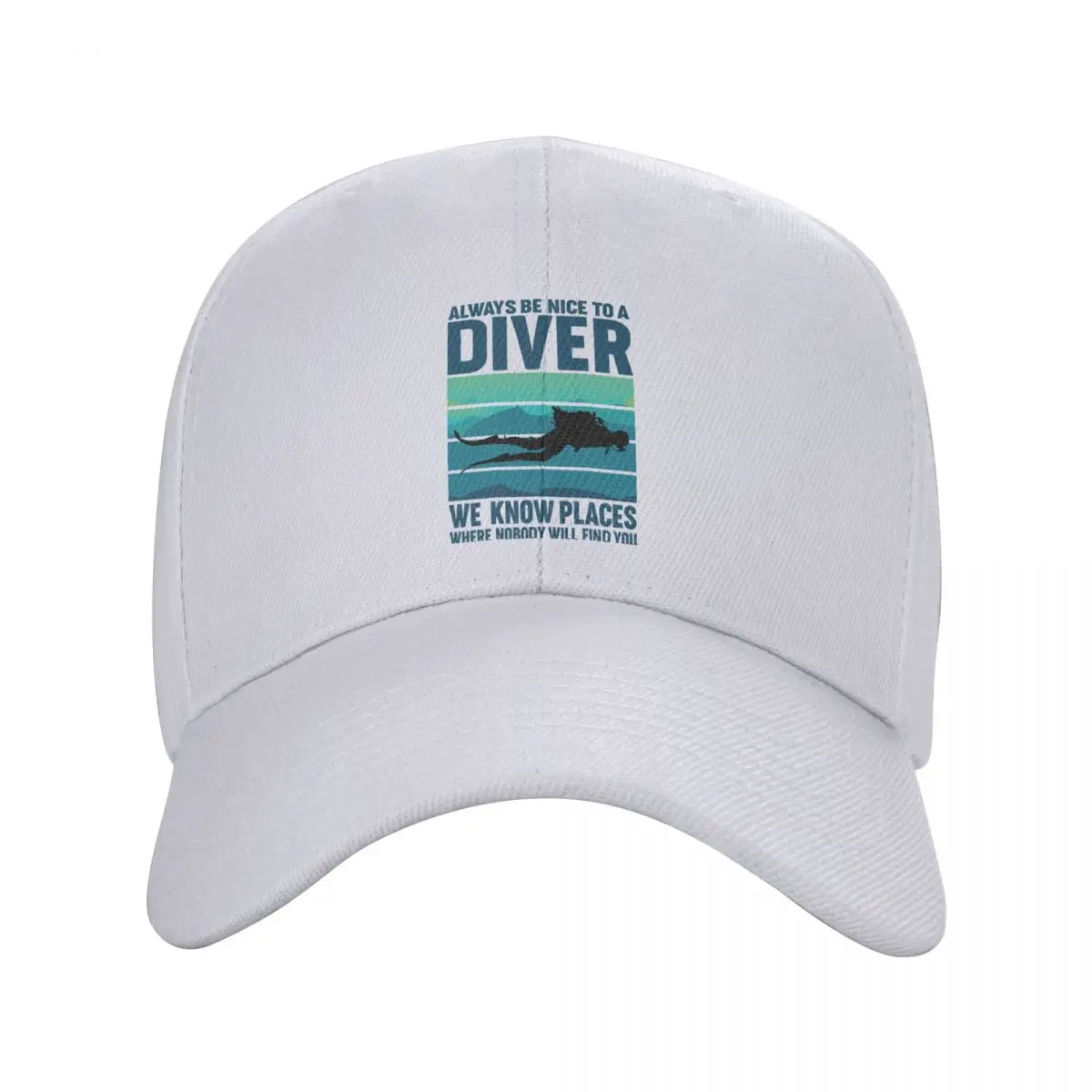 

Personalized Scuba Diving Baseball Cap Hip Hop Men Women's Adjustable Dive Diver Quotes Dad Hat Summer Snapback Hats