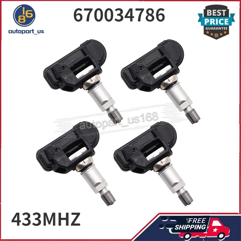 For Alfa Romeo 4C Citroen Jumper Fiat Ducato Maserati Ghibli Levante Peugeot Boxer 433MHz 670034786 Tire Pressure Monitor Sensor
For Alfa Romeo 4C Citroen Jumper Fiat Ducato Maserati Ghibli Levante Peugeot Boxer 433MHz 670034786 Tire Pressure Monitor Sensor