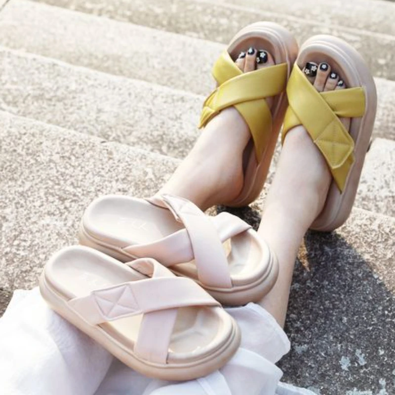 4.5cm Genuine Leather Ins Concise Summer Designer Slipper Women Sandals Hook Comfy Summer Platform Wedge Authentic Fashion Shoes
4.5cm Genuine Leather Ins Concise Summer Designer Slipper Women Sandals Hook Comfy Summer Platform Wedge Authentic Fashion Shoes