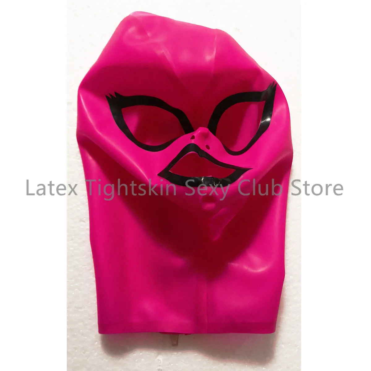 Latex Hoods Rose Red with Black Trim Back Zip Sexy Headgear Handmade Women Halloween Cosplay Costumes
Latex Hoods Rose Red with Black Trim Back Zip Sexy Headgear Handmade Women Halloween Cosplay Costumes