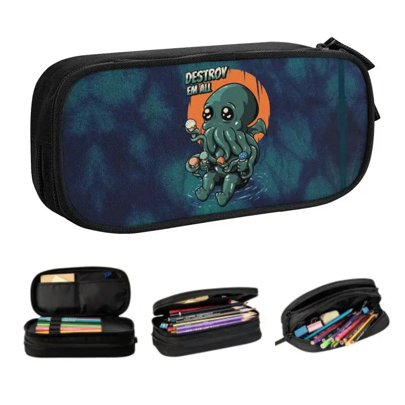 Cute Baby Cthulhu Korean Pencil Cases Boys Gilrs Big Capacity The Ice Cream Destroyer Pencil Box Students Stationery
Cute Baby Cthulhu Korean Pencil Cases Boys Gilrs Big Capacity The Ice Cream Destroyer Pencil Box Students Stationery