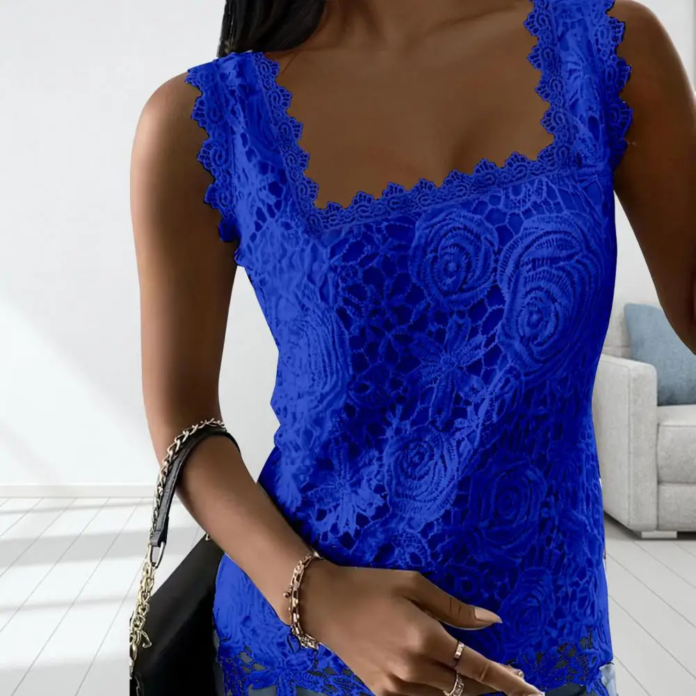 Women Lace Blouse Women Vest Elegant Embroidered Lace Floral Vest for Women Square Collar Tank Top Lightweight Summer for Ladies
Women Lace Blouse Women Vest Elegant Embroidered Lace Floral Vest for Women Square Collar Tank Top Lightweight Summer for Ladies