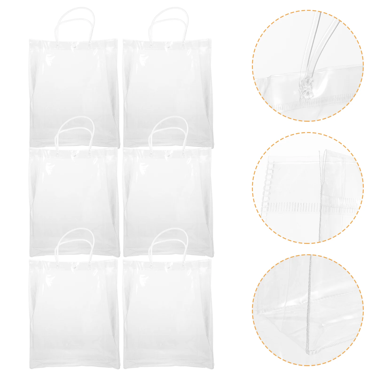 Transparent Tote Bag Gift Multi-function Bottle Party PVC Convenient Household Carrier
Transparent Tote Bag Gift Multi-function Bottle Party PVC Convenient Household Carrier