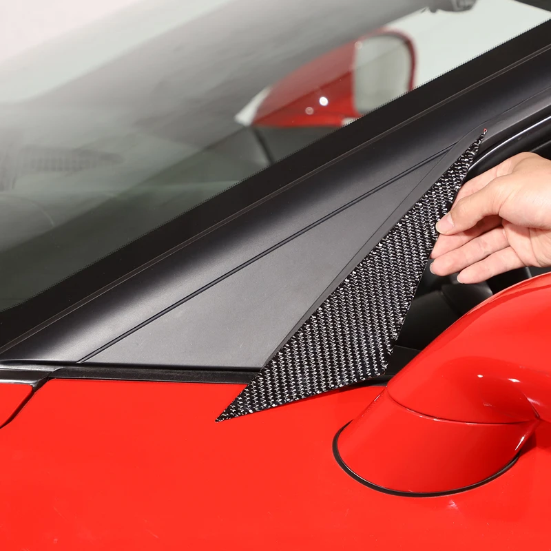 For Chevrolet Corvette C6 2005-2013 Soft Carbon Fiber Front Window A-pillar Rearview Mirror Triangle Cover Trim Car Accessories
For Chevrolet Corvette C6 2005-2013 Soft Carbon Fiber Front Window A-pillar Rearview Mirror Triangle Cover Trim Car Accessories