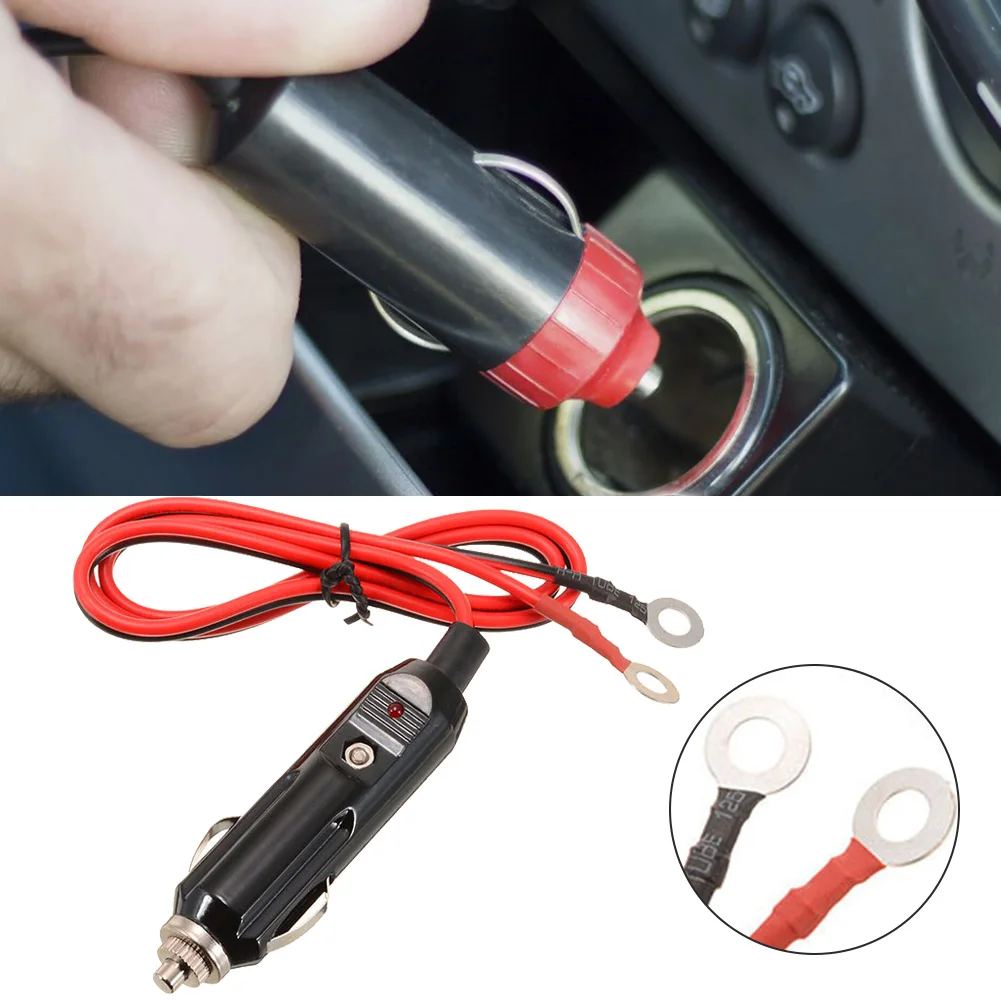 12V 15A Cigar Lighter Male Plug Adapter Cord Wire Cable 1M With Green LED Indicator Light Adapter-Cable Electronic Accessories
12V 15A Cigar Lighter Male Plug Adapter Cord Wire Cable 1M With Green LED Indicator Light Adapter-Cable Electronic Accessories