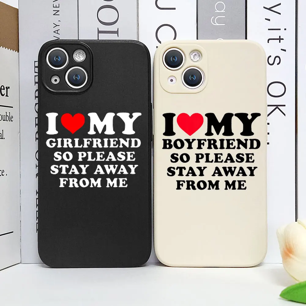 Cute Funny I Love My Girlfriend Phone Case for IPhone 11 12 13 14 15 16 Pro Max Mini X XS 7 8Plus Soft Cover Couple Paired Coque Cute Funny I Love My Girlfriend Phone Case for IPhone 11 12 13 14 15 16 Pro Max Mini X XS 7 8Plus Soft Cover Couple Paired Coque