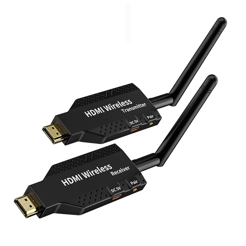50M Wireless HDMI Extender Video Transmit Support 1 to 2 3 4 1x4 Display WiFi HDMI Extender for Camera PC TV Monitor Projector
50M Wireless HDMI Extender Video Transmit Support 1 to 2 3 4 1x4 Display WiFi HDMI Extender for Camera PC TV Monitor Projector