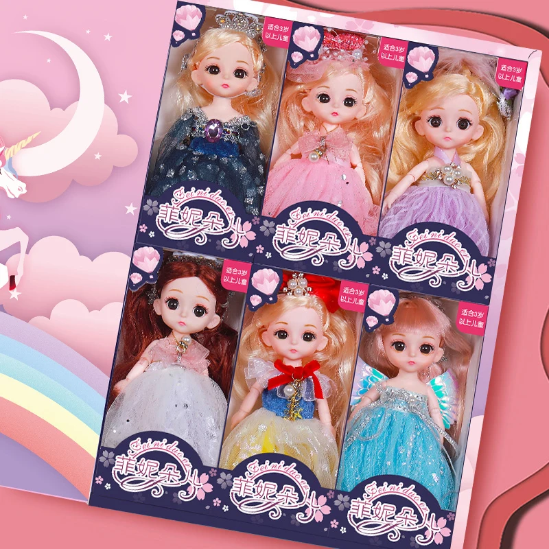 

Шарнирная кукла принцесса для девочек, с одеждой и обувью, с 13 суставами