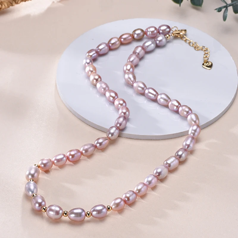 6-7mm Rice Shape Freshwater White Pink Purple Mixed Color Pearl Necklace 925 Sterling Silver Jewelry for Women Girls 9 Mallzona S72cd36875cb84123b61c16c8677a034c3 6-7mm Rice Shape Freshwater White Pink Purple Mixed Color Pearl Necklace 925 Sterling Silver Jewelry for Women Girls Mallzona