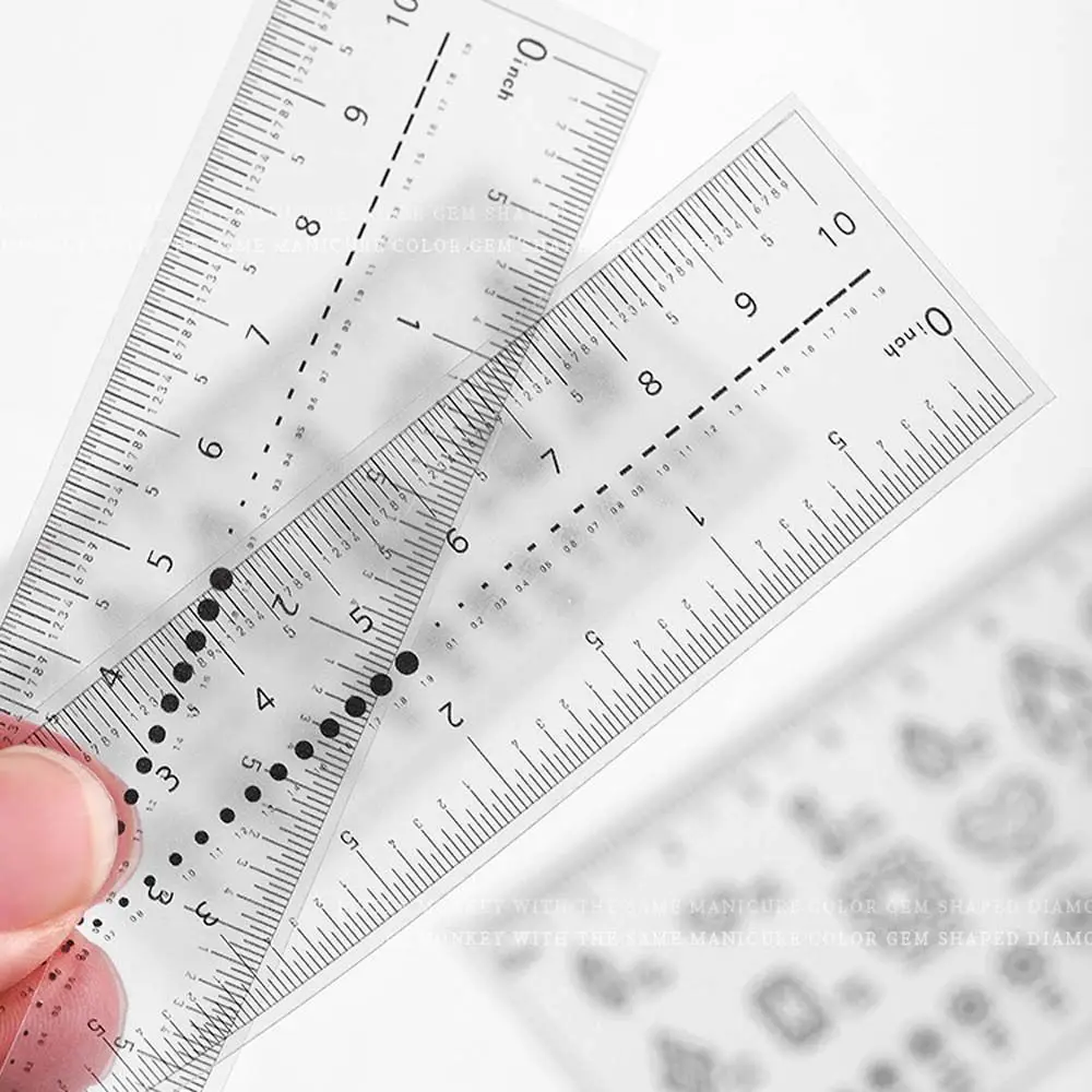 Nail Measurement Manicure Measuring Tool PVC Nail Size Tool Nail Rhinestones Measuring Ruler Nail Art Ruler Transparent Ruler
Nail Measurement Manicure Measuring Tool PVC Nail Size Tool Nail Rhinestones Measuring Ruler Nail Art Ruler Transparent Ruler