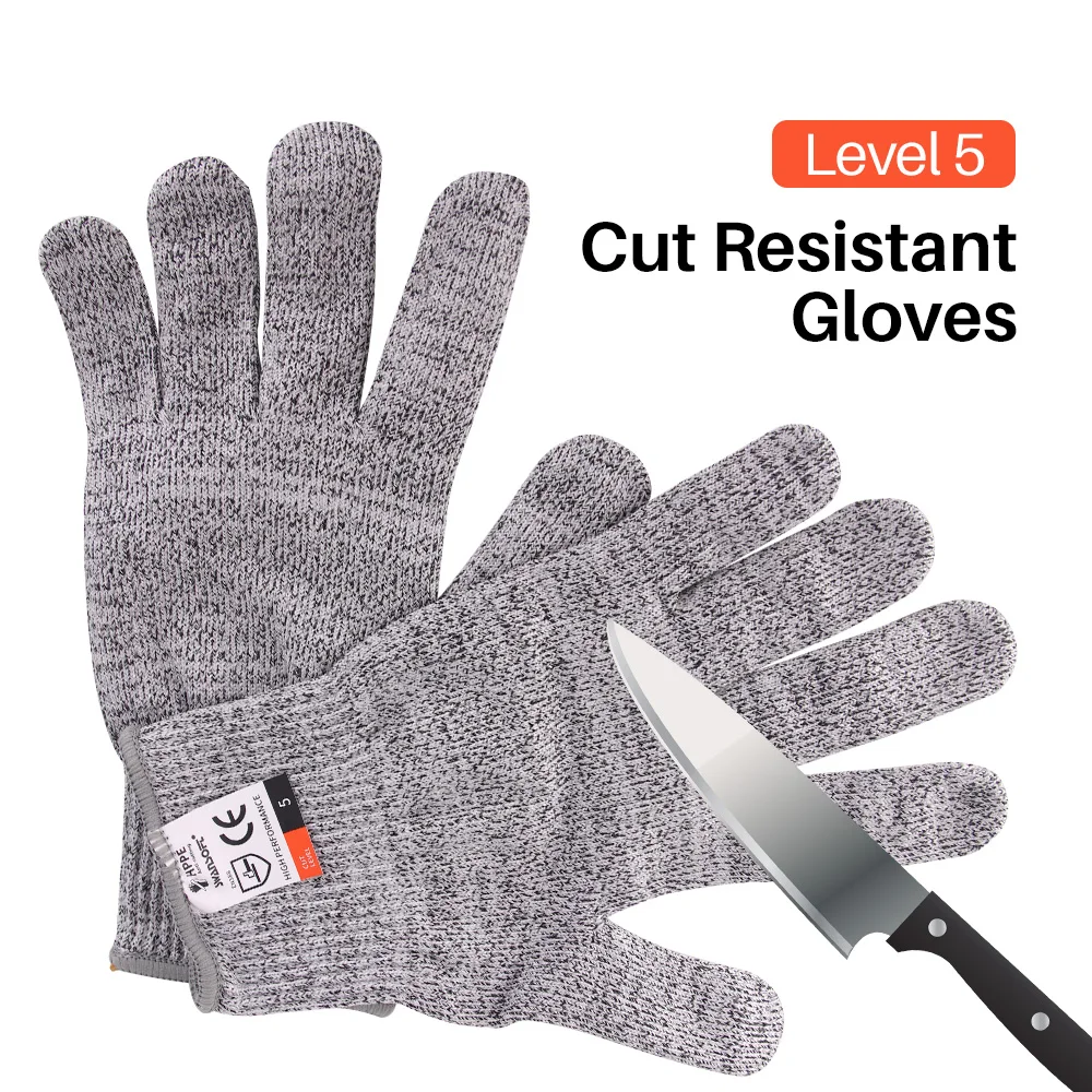Anti Cut Safety Gloves High-strength Industry Kitchen Gardening Anti-Scratch Cut Proof HPPE Level 5 Glass Multi-Purpose Gloves
Anti Cut Safety Gloves High-strength Industry Kitchen Gardening Anti-Scratch Cut Proof HPPE Level 5 Glass Multi-Purpose Gloves