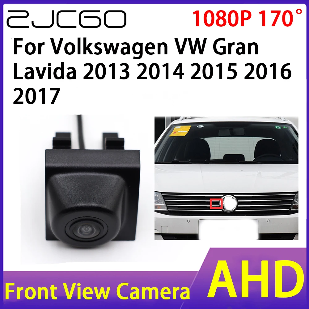 

ZJCGO Front View Camera AHD 1080P Waterproof Night Vision CCD for Volkswagen VW Gran Lavida 2013 2014 2015 2016 2017