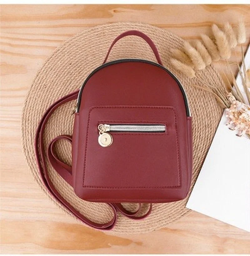 Mini Backpack Women PU Leather Shoulder Bags Ladies Cute Small School Bag Pack Multi-Function Rucksack Casual Backpack
Mini Backpack Women PU Leather Shoulder Bags Ladies Cute Small School Bag Pack Multi-Function Rucksack Casual Backpack