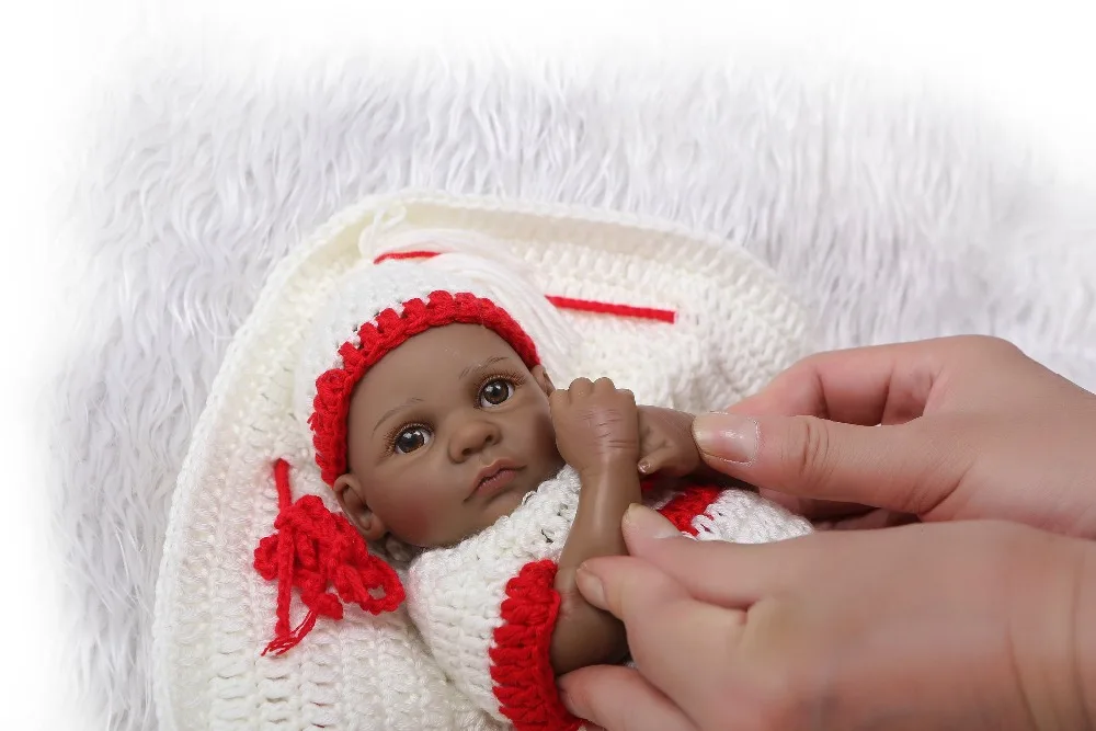 Full Body Silicone 25cm Mini Baby Reborn African American Doll Black Girl Full Silicone Body Reborn Baby Dolls For Girls Toys
Full Body Silicone 25cm Mini Baby Reborn African American Doll Black Girl Full Silicone Body Reborn Baby Dolls For Girls Toys