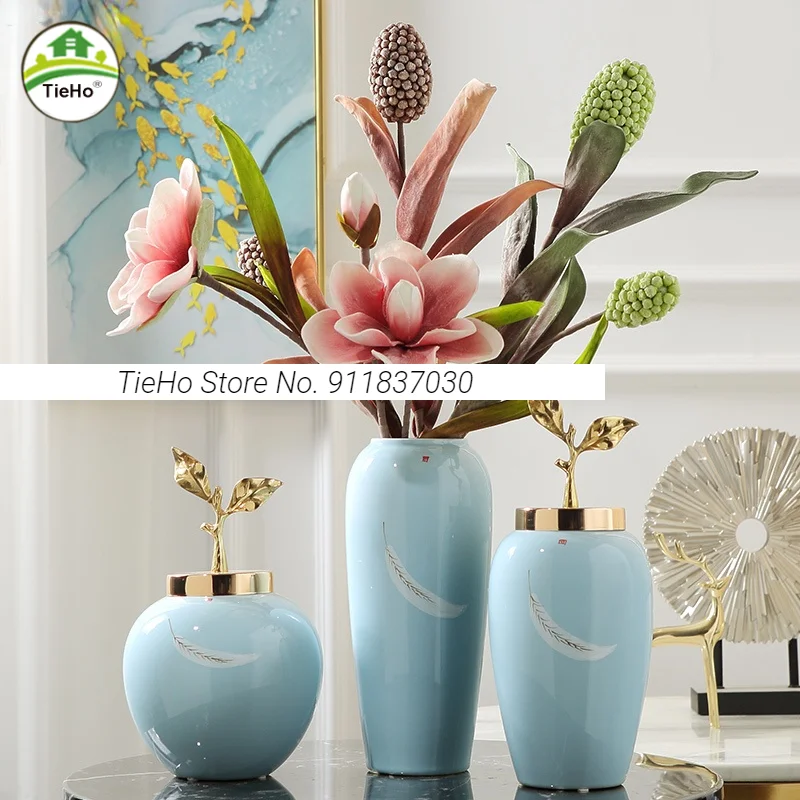Modern Minimalist Ceramic Vase with Lid Artificial Flower Arrangement Floral Bottle Crafts Ornament Creative Desktop Decoration
Modern Minimalist Ceramic Vase with Lid Artificial Flower Arrangement Floral Bottle Crafts Ornament Creative Desktop Decoration