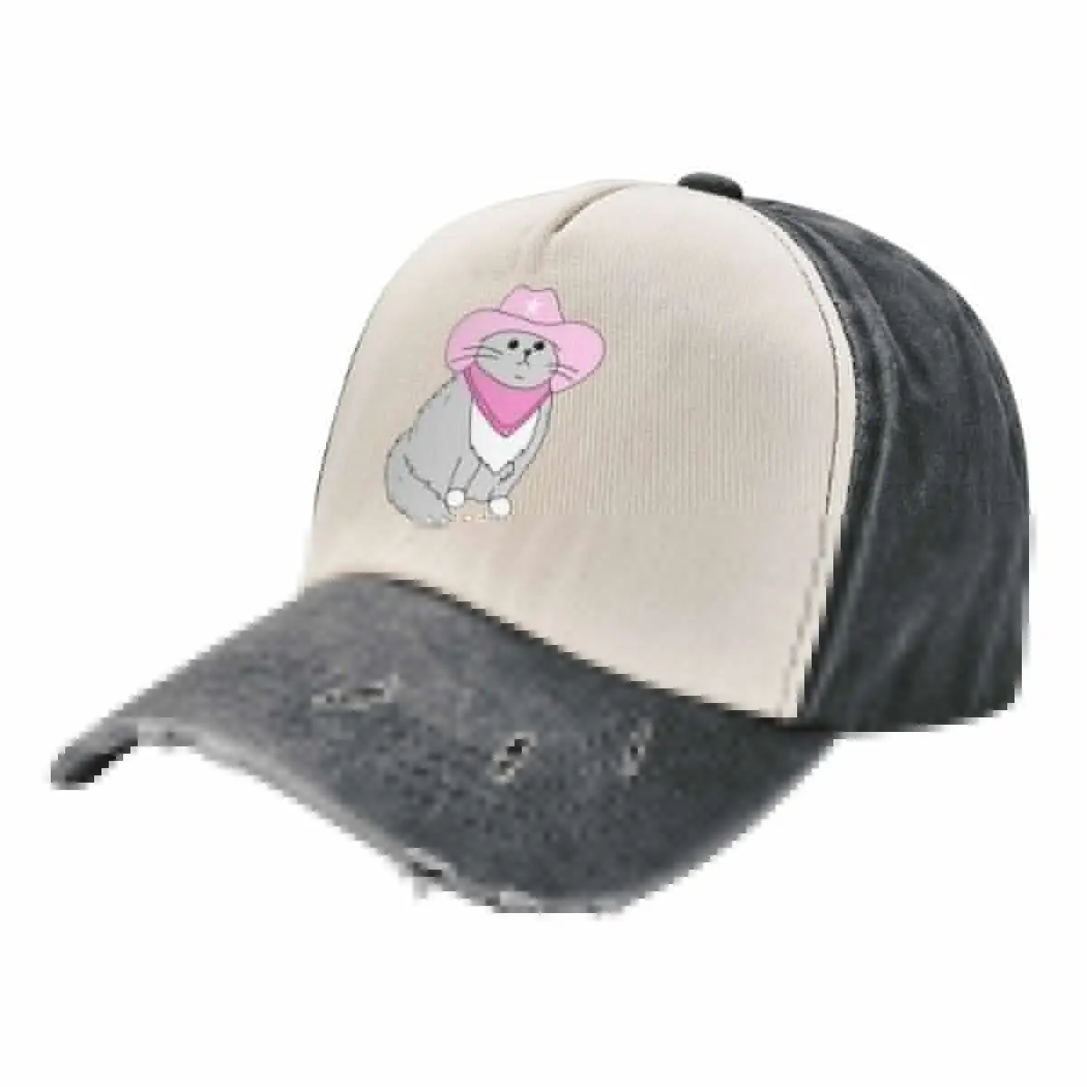 gray cat with pink cowboy hat and bandana Baseball Cap Fishing cap cute Caps Male Women's
gray cat with pink cowboy hat and bandana Baseball Cap Fishing cap cute Caps Male Women's