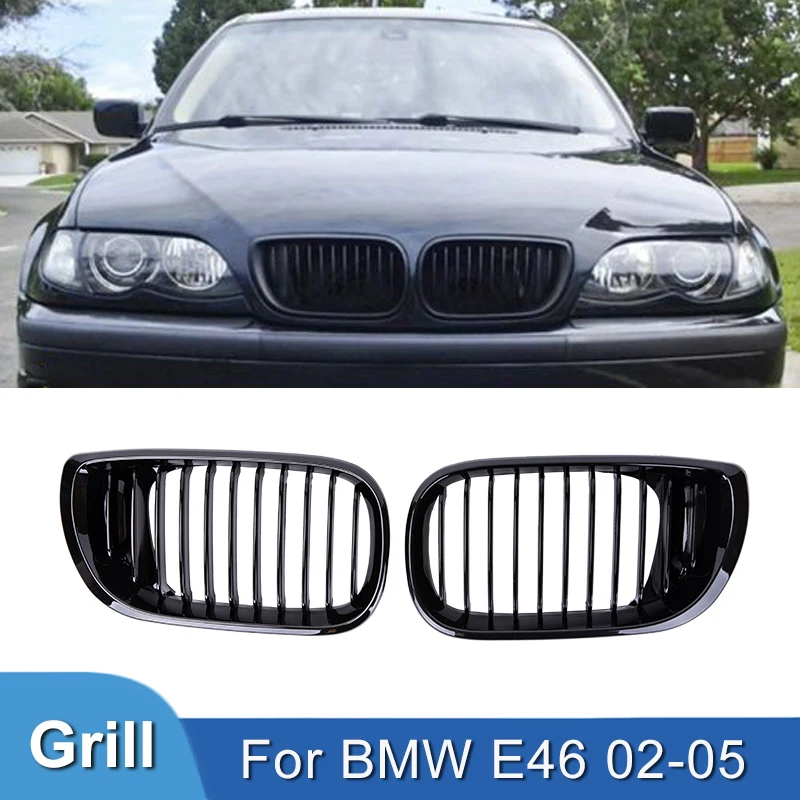 Pulleco Gloss Black Grilles Car Front Bumper Kidney Grille Grill Grills For BMW E46 4 Door 3 Series 2002-2005 Car Accessories
Pulleco Gloss Black Grilles Car Front Bumper Kidney Grille Grill Grills For BMW E46 4 Door 3 Series 2002-2005 Car Accessories