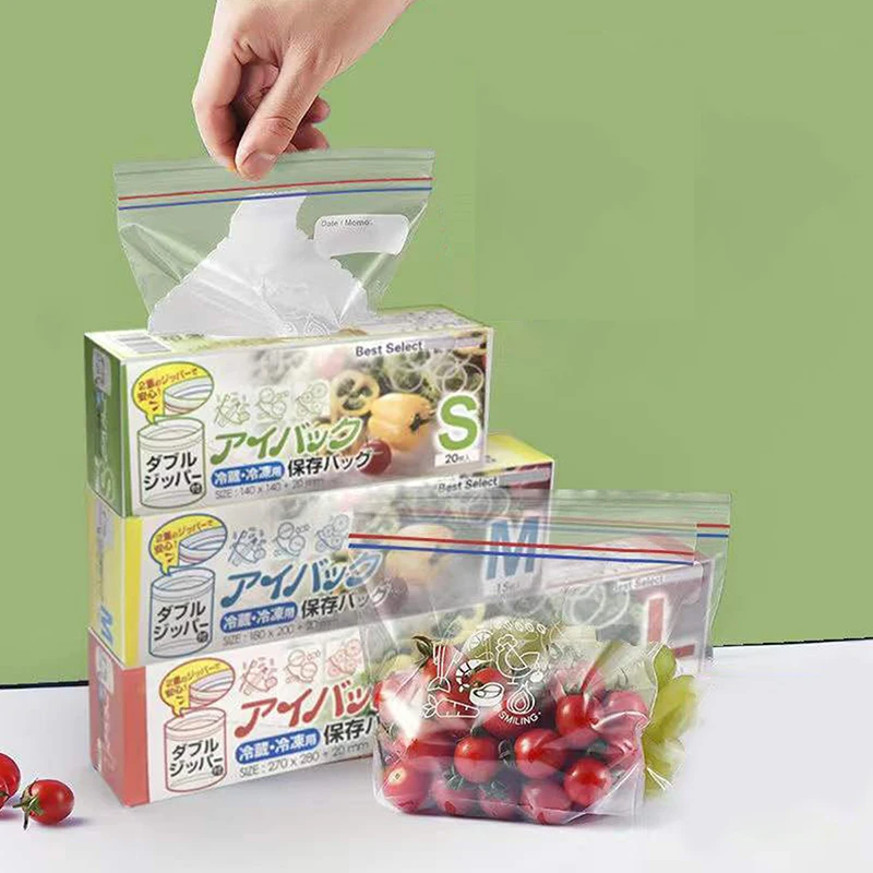 

Refrigerator fresh-keeping bag food sealed transparent household fruit and vegetable food freezing special thickened ziplock