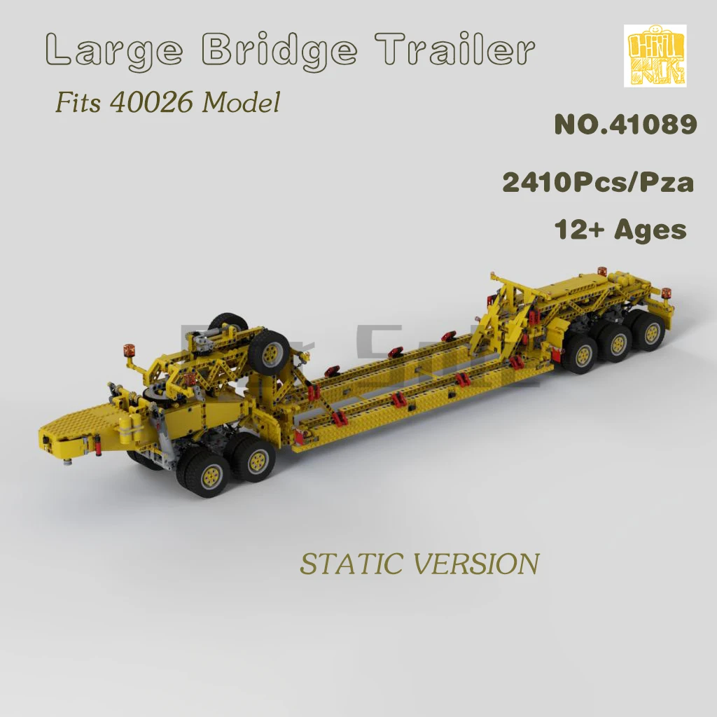 Moc 41089 Large Bridge Trailer Fits 40026 Model With PDF Drawings Building Blocks Bricks DIY Toys Birthday Christmas Gifts
Moc 41089 Large Bridge Trailer Fits 40026 Model With PDF Drawings Building Blocks Bricks DIY Toys Birthday Christmas Gifts