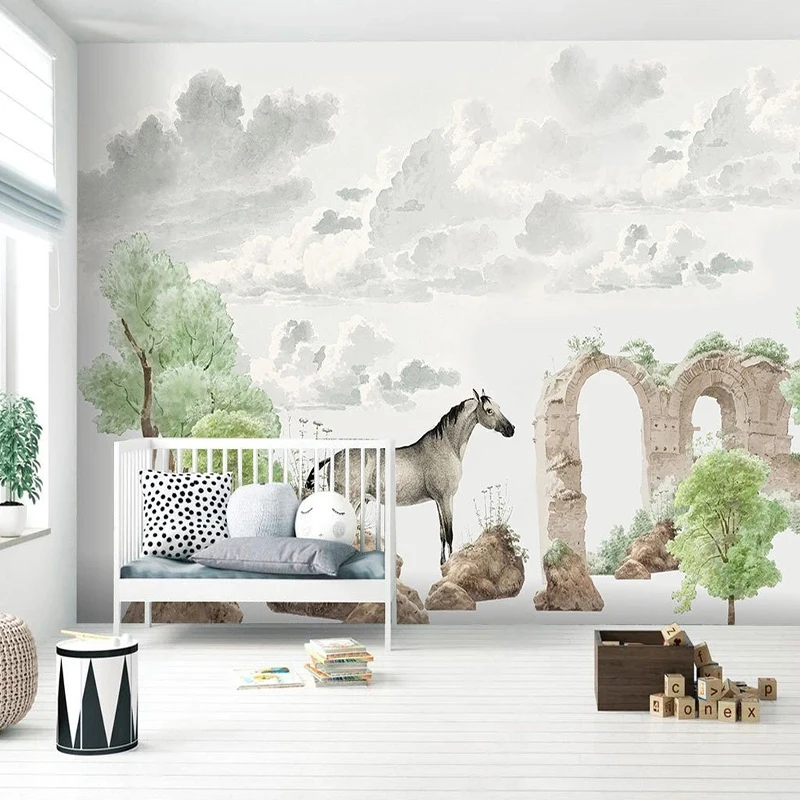 Custom 3D Wall Mural Nordic Hand-painted Tropical Plant Horse Wallpaper Children's Room Background Home Decor Papel De Parede 3D
Custom 3D Wall Mural Nordic Hand-painted Tropical Plant Horse Wallpaper Children's Room Background Home Decor Papel De Parede 3D