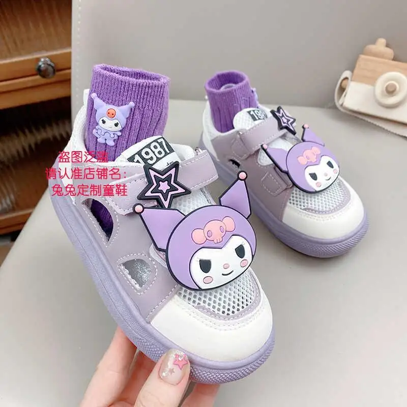 Summer Kuromi Children Fashion Sports Shoes Kawaii Sanrio Anime Breathable Sandals Cute Cartoon Casual Sneakers Gifts for Kids
Summer Kuromi Children Fashion Sports Shoes Kawaii Sanrio Anime Breathable Sandals Cute Cartoon Casual Sneakers Gifts for Kids