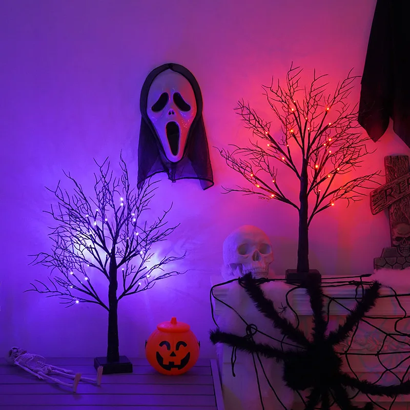 60cm 24Led Halloween Tree LED Glowing Birch Tree Halloween Party Ornaments Decorations for Home Halloween Christmas Tree Lamp
60cm 24Led Halloween Tree LED Glowing Birch Tree Halloween Party Ornaments Decorations for Home Halloween Christmas Tree Lamp