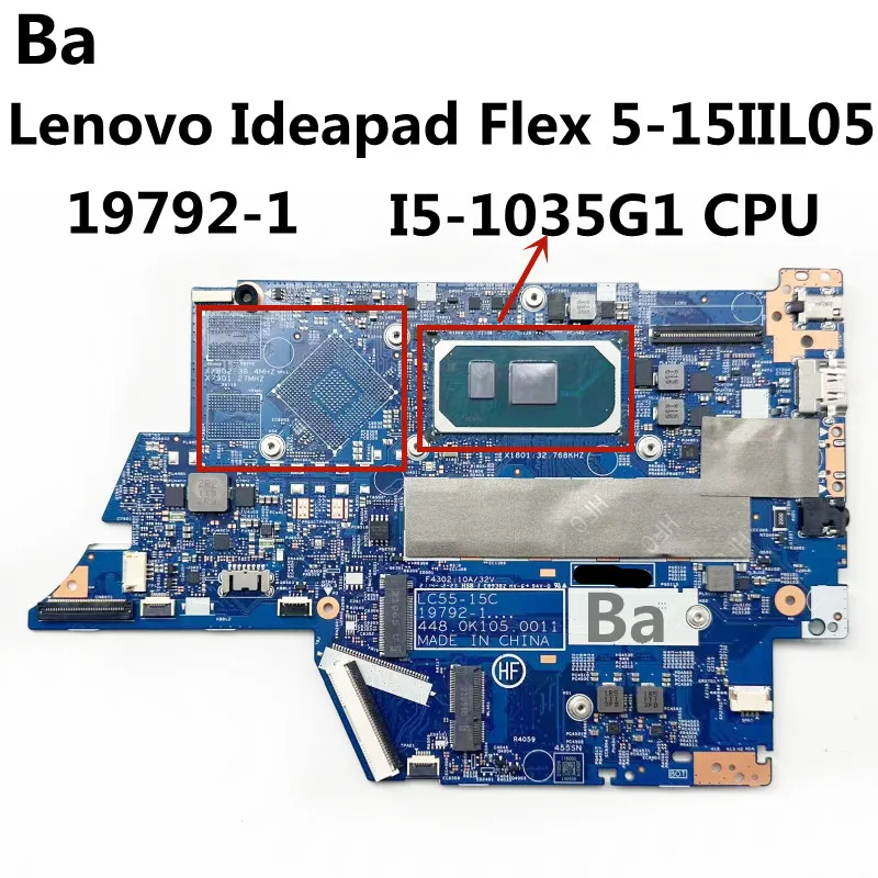 For Lenovo Ideapad Flex 5-14IIL05 Laptop Motherboard LC55-15C 19792-1 Motherboard CPU I5-1035G1 16GB
For Lenovo Ideapad Flex 5-14IIL05 Laptop Motherboard LC55-15C 19792-1 Motherboard CPU I5-1035G1 16GB