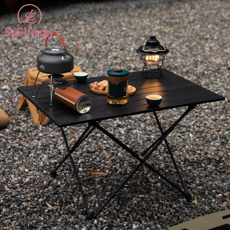 

Ultralight Portable Folding Camping Table Foldable Outdoor Dinner Desk High Strength Aluminum Alloy For Garden Party Picnic BBQ