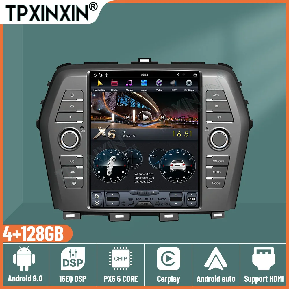 For Nissan Maxima 2016 2017 2018 2019 Car GPS Navigation Multimedia Tape Tesla style Android 9.0 4G Auto Radio Recorder Headunit
For Nissan Maxima 2016 2017 2018 2019 Car GPS Navigation Multimedia Tape Tesla style Android 9.0 4G Auto Radio Recorder Headunit
