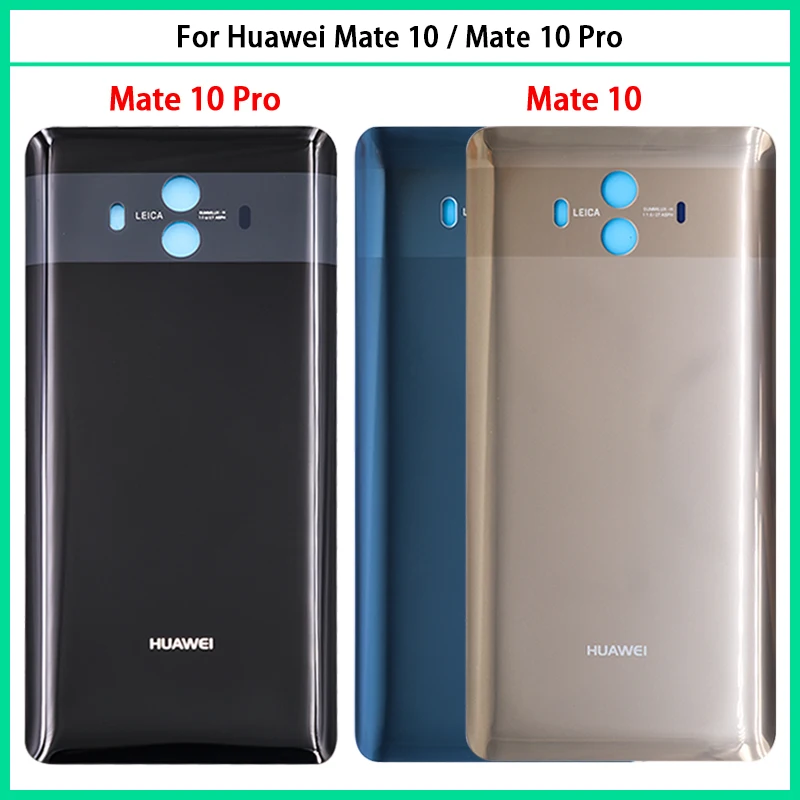 Фото Новинка для Huawei Mate 10 / Pro задняя крышка батареи 3D стеклянная панель Mate10 дверь