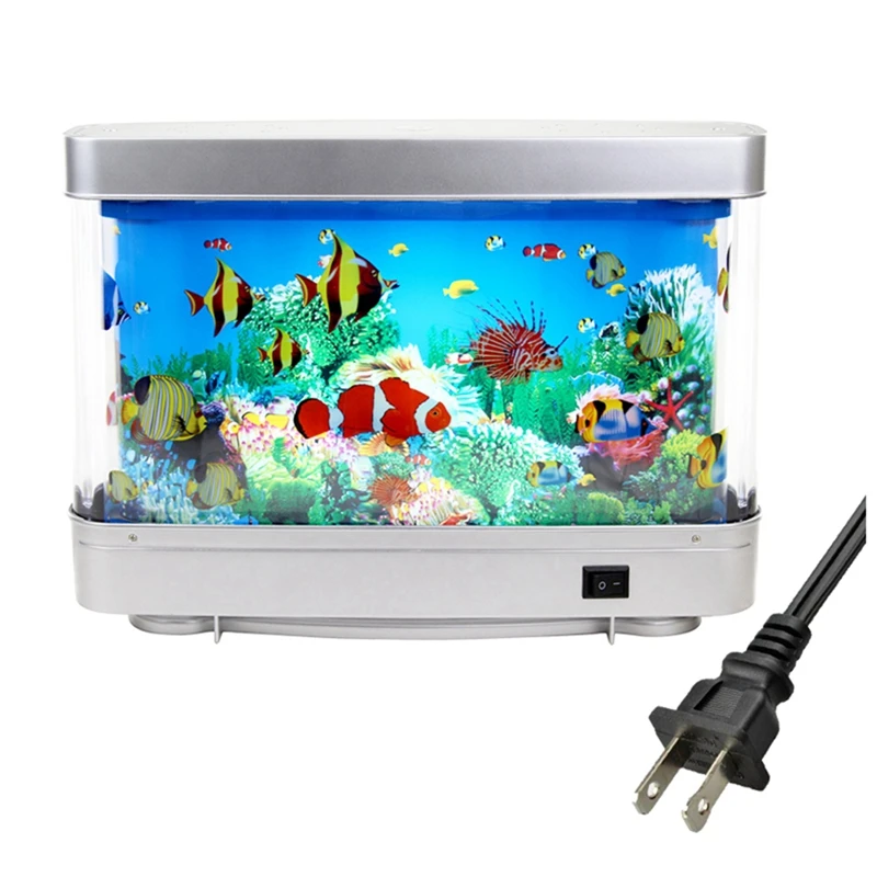 Dynamic Virtual Ocean LED Fish Tank Lamp Dolphin Artificial Tropical Landscape Aquarium Night Light Decoration US Plug Durable
Dynamic Virtual Ocean LED Fish Tank Lamp Dolphin Artificial Tropical Landscape Aquarium Night Light Decoration US Plug Durable