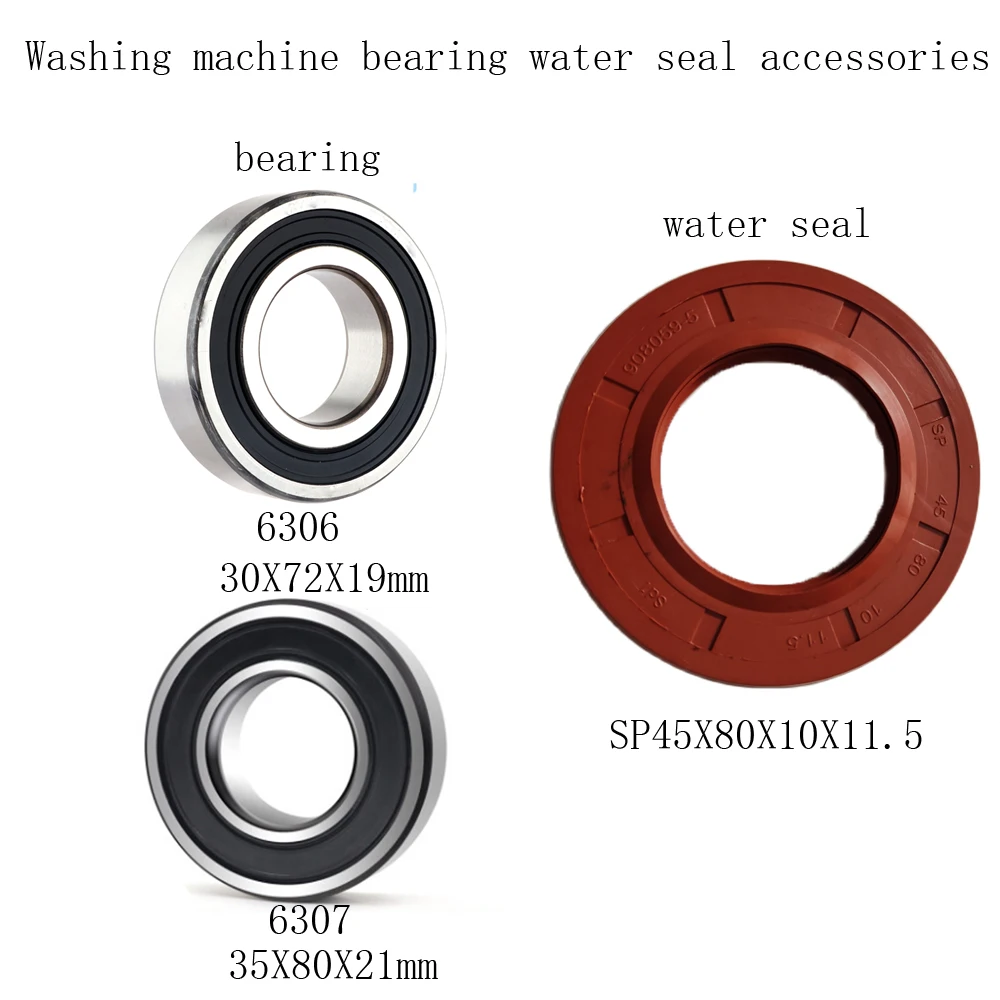 1PCS SP45X80X10X11.5+6306+6307 30X72X19 35X80X21mm Oil seal bearing maintenance accessories for drum washing machine
1PCS SP45X80X10X11.5+6306+6307 30X72X19 35X80X21mm Oil seal bearing maintenance accessories for drum washing machine