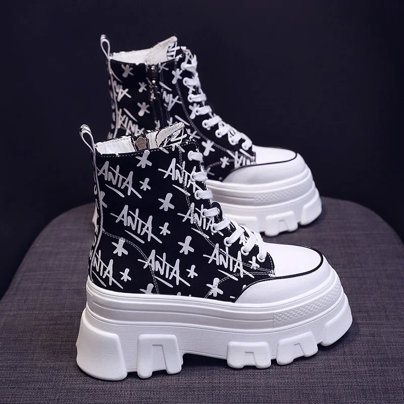 High Top Sneakers Women Ankle Boots Autumn Leopard Sports Ladies Vulcanized Shoes Platform Canvas Boots Woman Basket Femme 8.5cm
High Top Sneakers Women Ankle Boots Autumn Leopard Sports Ladies Vulcanized Shoes Platform Canvas Boots Woman Basket Femme 8.5cm