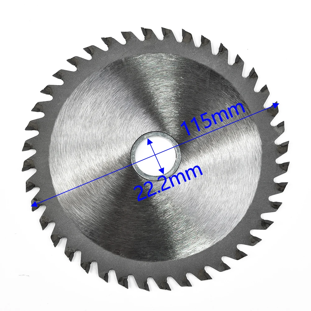 Steel Circular Sawing Blade Woodwork Spare Replacement Tool 115mm 40 Teeth Wood Plastic Hard rubber Convenient
Steel Circular Sawing Blade Woodwork Spare Replacement Tool 115mm 40 Teeth Wood Plastic Hard rubber Convenient