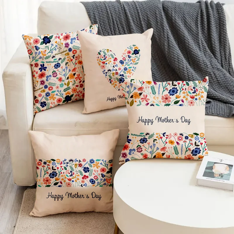 Happy Mother's Day Colorful Flower Pattern Printed Square Pillowslip Linen Blend Cushion Cover Pillowcase Living Room Home Decor
Happy Mother's Day Colorful Flower Pattern Printed Square Pillowslip Linen Blend Cushion Cover Pillowcase Living Room Home Decor