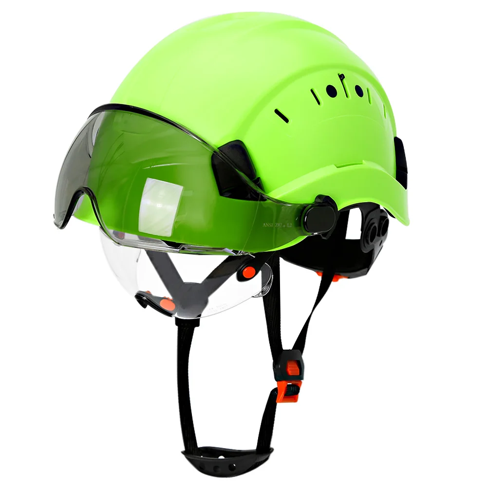 New CE Construction Safety Helmet With Visor Built In Goggles For Engineer ABS Hard Hat ANSI Industrial Work Cap Head Protection
New CE Construction Safety Helmet With Visor Built In Goggles For Engineer ABS Hard Hat ANSI Industrial Work Cap Head Protection