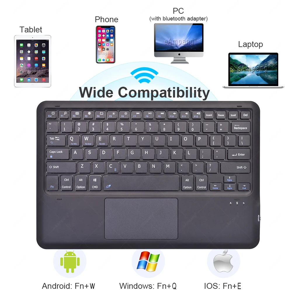 Generic Keyboard Case For IPad 12.9 1st 2nd 3rd 4th 5th Generation Case