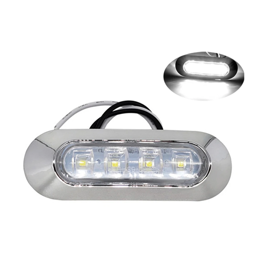 2PCS LED Marine Boat Courtesy Light 12-30V 6LED Waterproof Boat Interior Stern Transom Light Side Marker White Light for Marine
2PCS LED Marine Boat Courtesy Light 12-30V 6LED Waterproof Boat Interior Stern Transom Light Side Marker White Light for Marine
